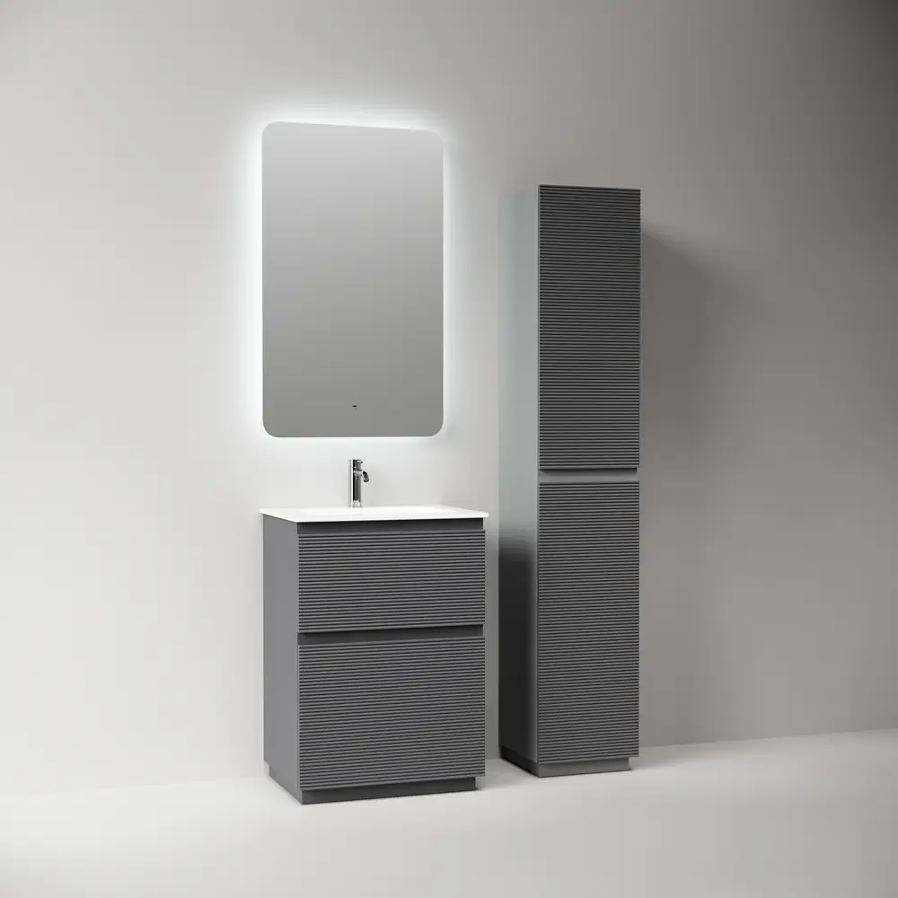 Фото 3 Тумба под раковину напольная Sancos FL60FGS 59см цвет grey soft Фото 3 Тумба под раковину напольная Sancos FL60FGS 59см цвет grey soft