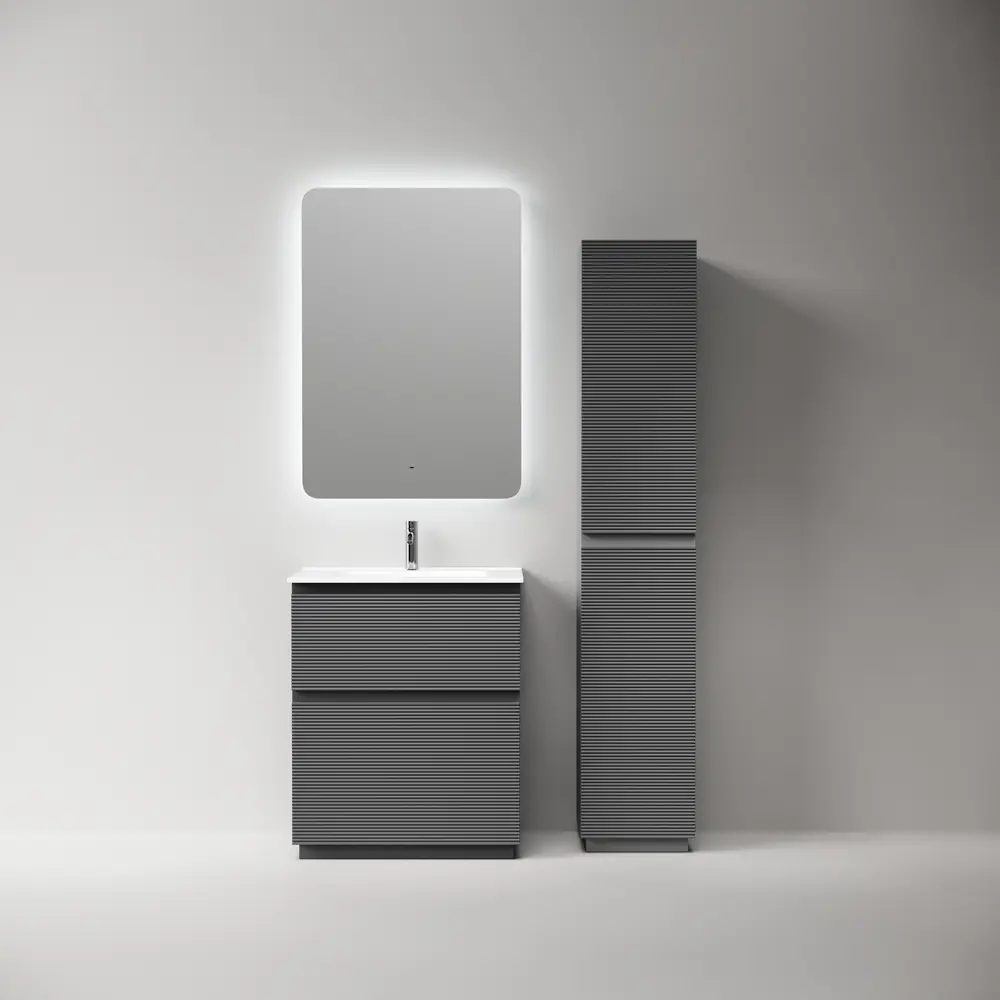 Фото 4 Тумба под раковину напольная Sancos FL60FGS 59см цвет grey soft Фото 4 Тумба под раковину напольная Sancos FL60FGS 59см цвет grey soft