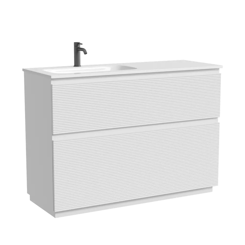 Фото Тумба под раковину напольная Sancos FL120FLW 119.5см цвет bianco/левая