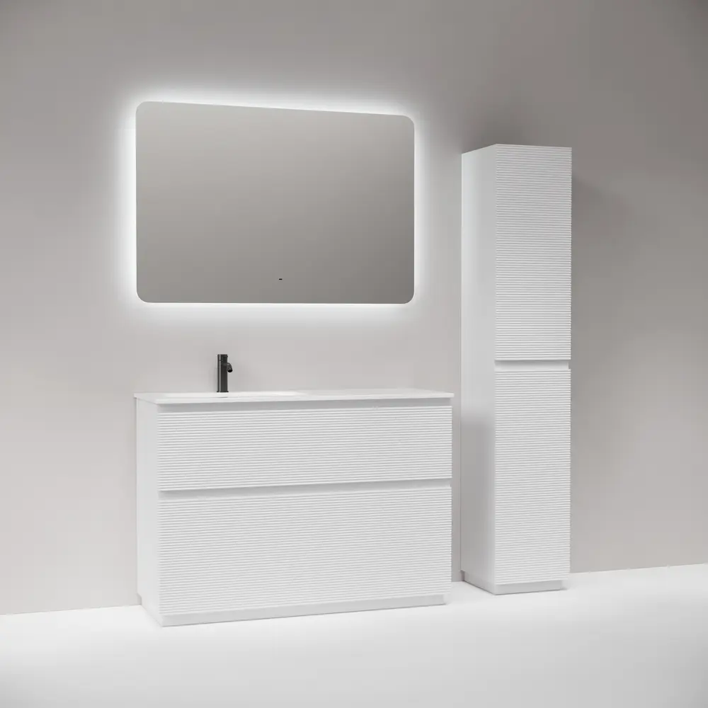 Фото 2 Тумба под раковину напольная Sancos FL120FLW 119.5см цвет bianco/левая