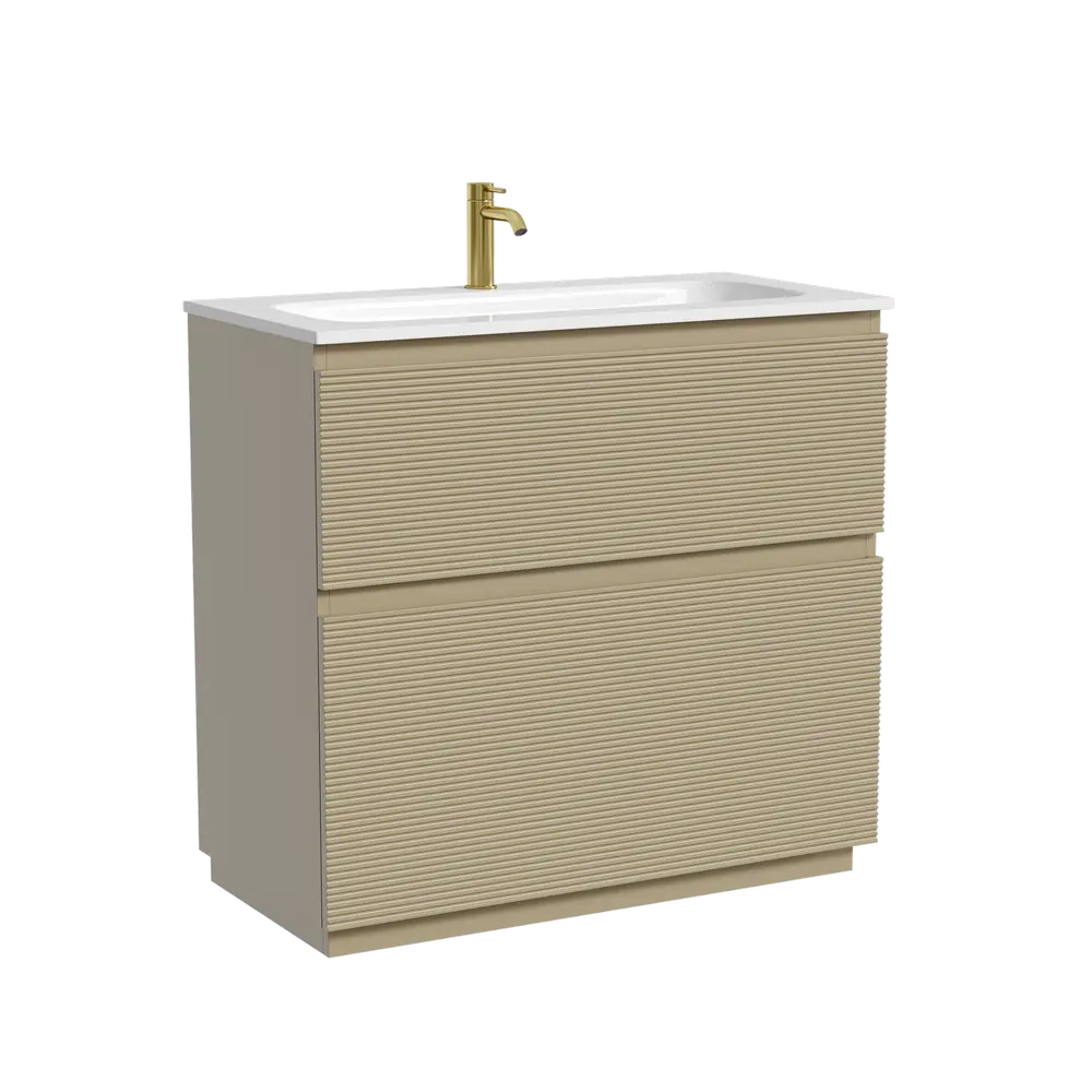 Фото Тумба под раковину напольная Sancos FL90FCP 89см цвет капучино