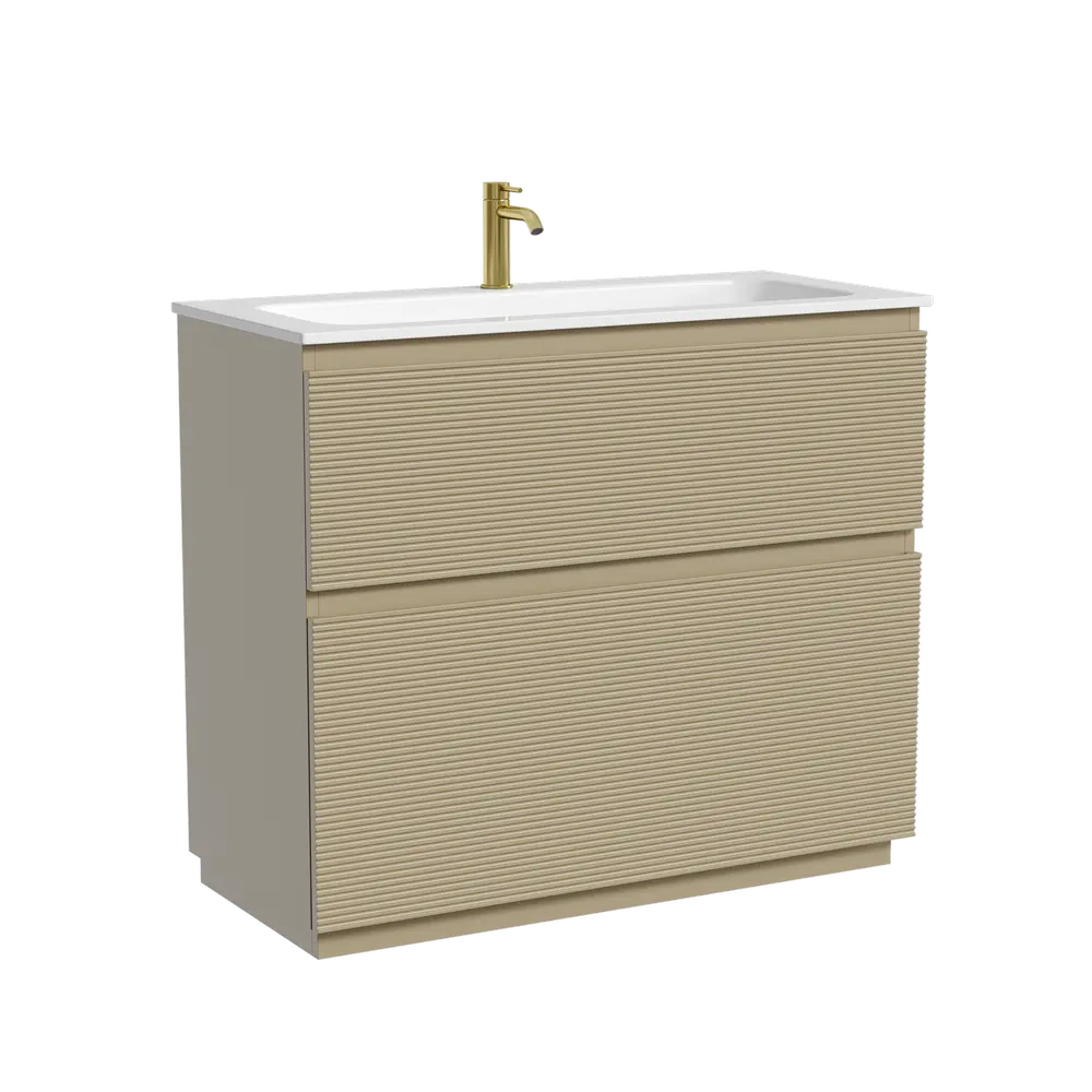 Фото Тумба под раковину напольная Sancos FL100FCP 99.5см цвет капучино Фото Тумба под раковину напольная Sancos FL100FCP 99.5см цвет капучино