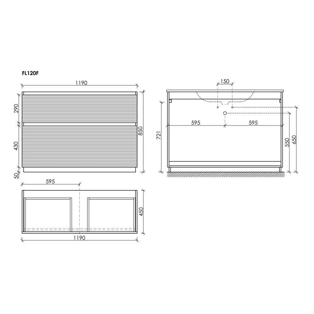 Фото 10 Тумба под раковину напольная Sancos FL120FES 119.5см цвет ergraut soft Фото 10 Тумба под раковину напольная Sancos FL120FES 119.5см цвет ergraut soft