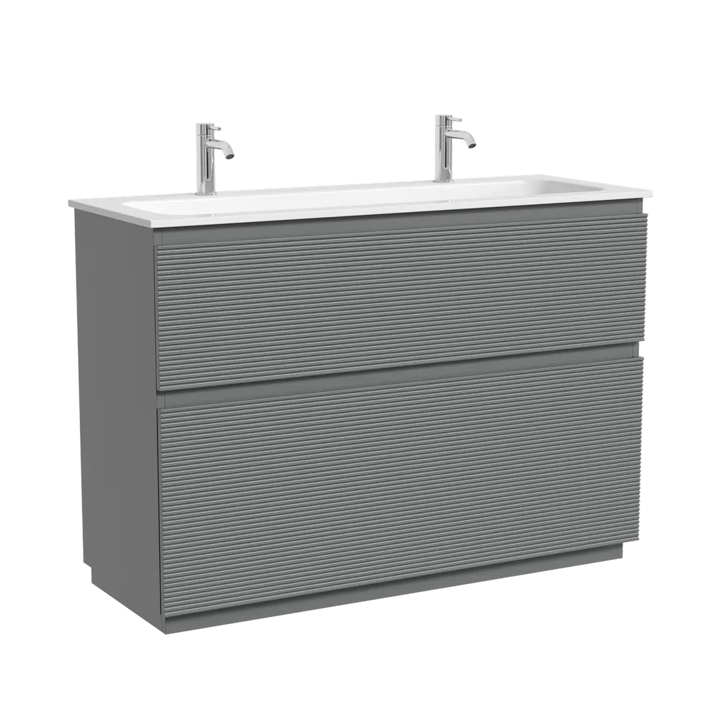 Фото Тумба под раковину напольная Sancos FL120FES 119.5см цвет ergraut soft Фото Тумба под раковину напольная Sancos FL120FES 119.5см цвет ergraut soft