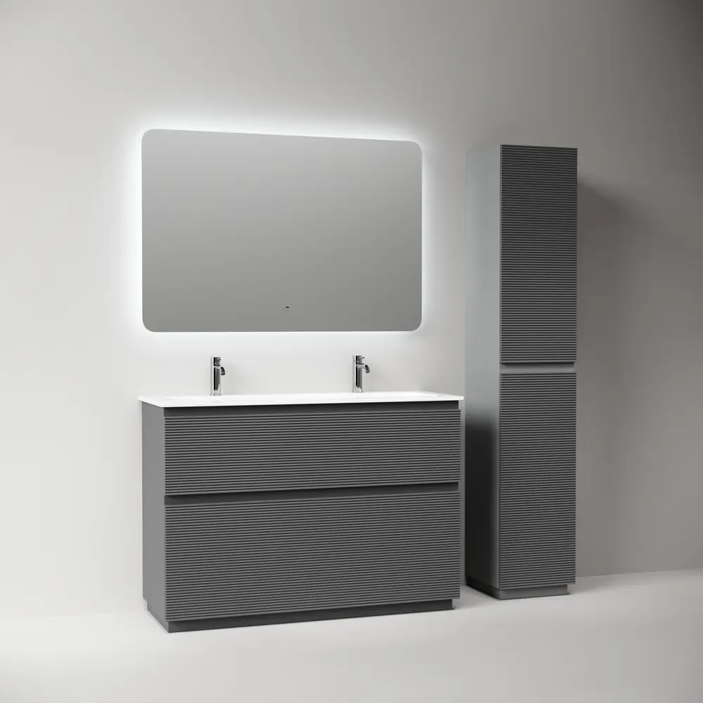 Фото 3 Тумба под раковину напольная Sancos FL120FGS 119.5см цвет grey soft Фото 3 Тумба под раковину напольная Sancos FL120FGS 119.5см цвет grey soft