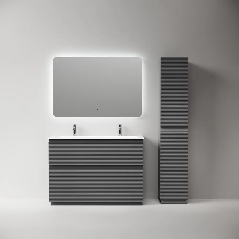 Фото 4 Тумба под раковину напольная Sancos FL120FGS 119.5см цвет grey soft Фото 4 Тумба под раковину напольная Sancos FL120FGS 119.5см цвет grey soft