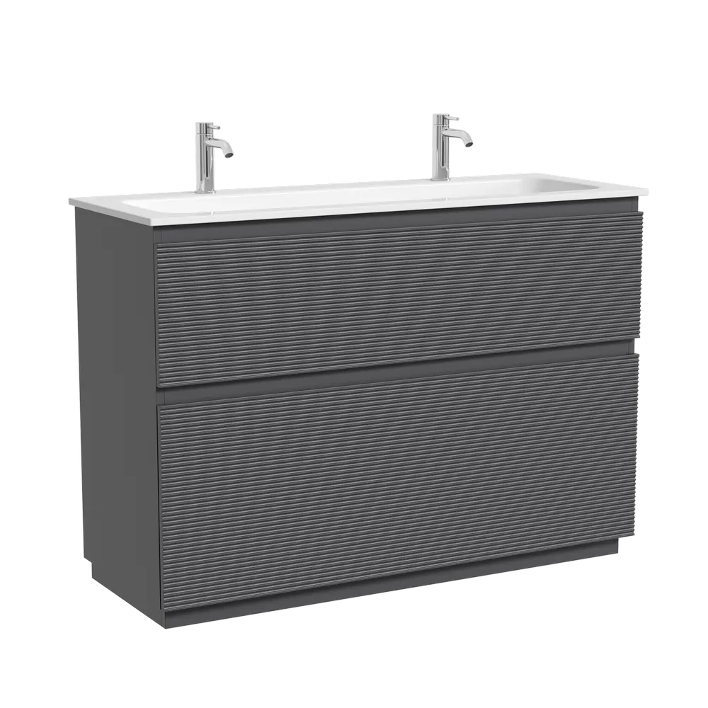 Фото Тумба под раковину напольная Sancos FL120FGS 119.5см цвет grey soft Фото Тумба под раковину напольная Sancos FL120FGS 119.5см цвет grey soft