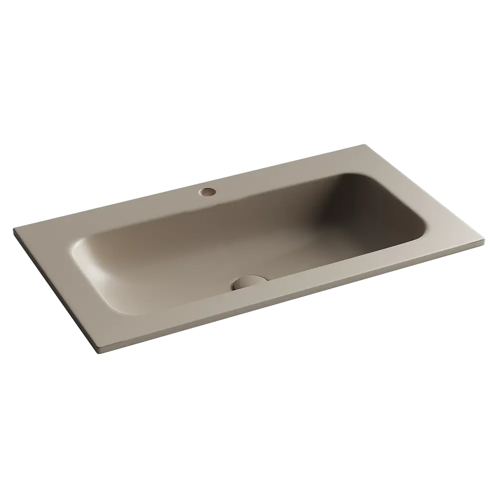 Фото Раковина мебельная Ceramicanova Grace 81см цвет капучино матовый Фото Раковина мебельная Ceramicanova Grace 81см цвет капучино матовый