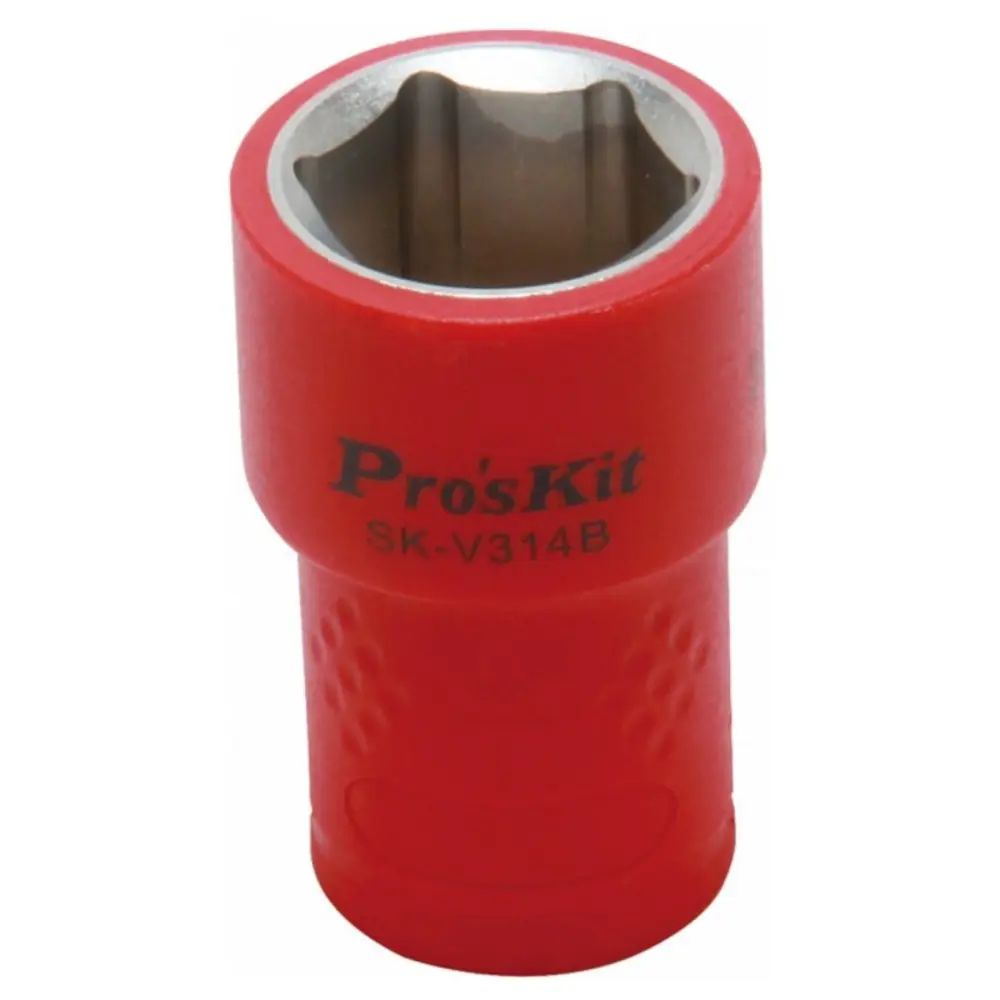 Фото Торцевая головка шестигранная изолированная Proskit SK-V314B 3/8 дюйм 14 мм Фото Торцевая головка шестигранная изолированная Proskit SK-V314B 3/8 дюйм 14 мм