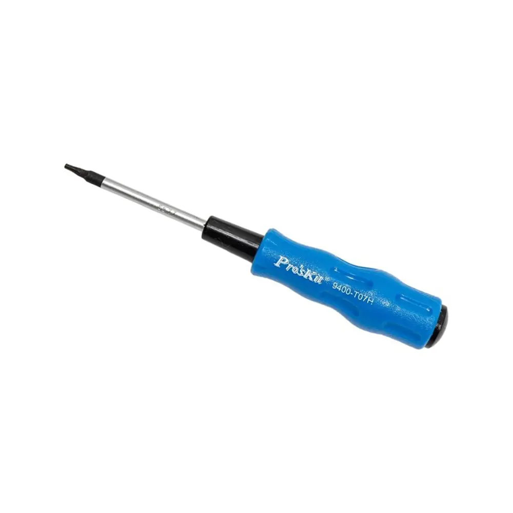 Фото 2 Отвертка Torx прецизионная Proskit 89400-T07H TT7x50 мм с антивандальной защитой Фото 2 Отвертка Torx прецизионная Proskit 89400-T07H TT7x50 мм с антивандальной защитой