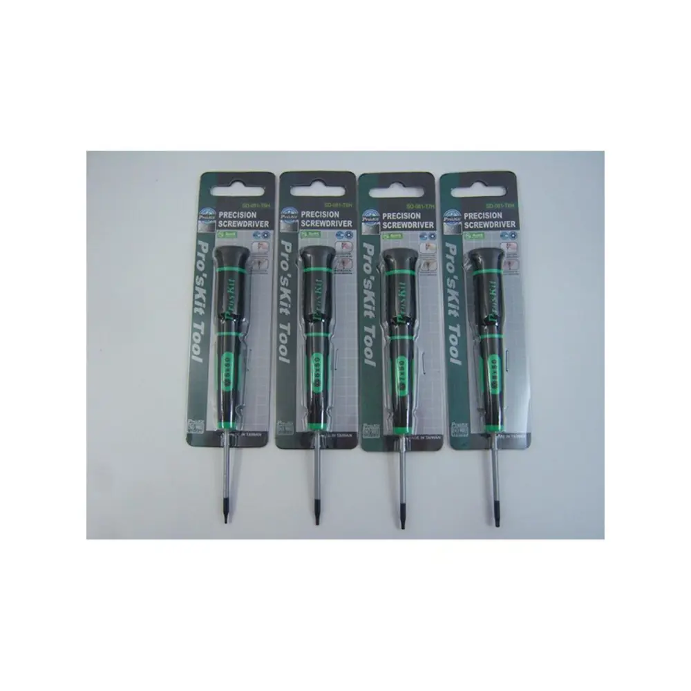 Фото 7 Отвертка Torx прецизионная Proskit SD-081-T7H T7x50 мм с антивандальной защитой Фото 7 Отвертка Torx прецизионная Proskit SD-081-T7H T7x50 мм с антивандальной защитой
