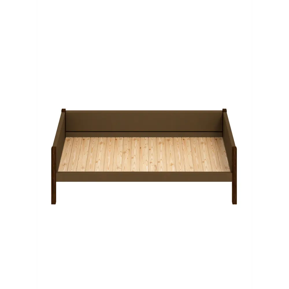 Фото 4 Кровать Solarius Классика 90x63x200 см дерево со сплошным основанием цвет коричневый/венге Фото 4 Кровать Solarius Классика 90x63x200 см дерево со сплошным основанием цвет коричневый/венге