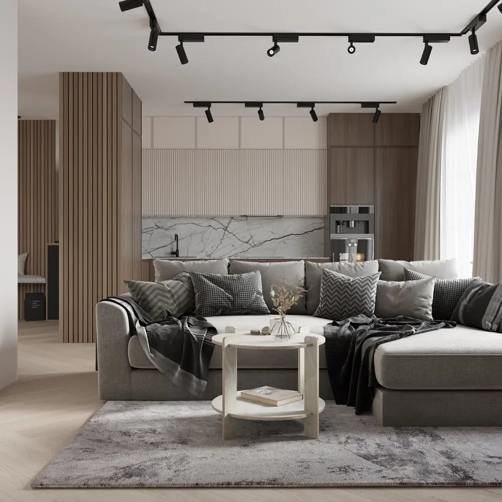 Фото 2 Журнальный столик круглый Nordbros 60x60x58 см бежевый Фото 2 Журнальный столик круглый Nordbros 60x60x58 см бежевый