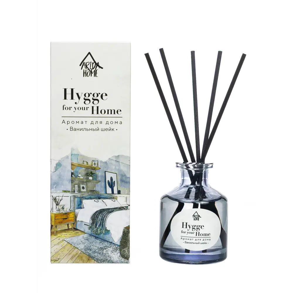 Фото Диффузор Arida Home Hygge Home Ванильный шейк 50 мл Фото Диффузор Arida Home Hygge Home Ванильный шейк 50 мл