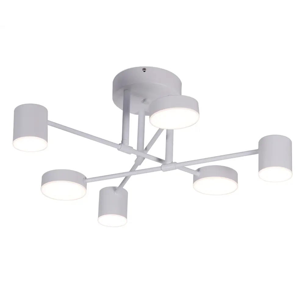 Фото Люстра на штанге светодиодная Kink light Мекли 07649-6d.014000k-kinklight 12 м² нейтральный белый свет цвет белый Фото Люстра на штанге светодиодная Kink light Мекли 07649-6d.014000k-kinklight 12 м² нейтральный белый свет цвет белый
