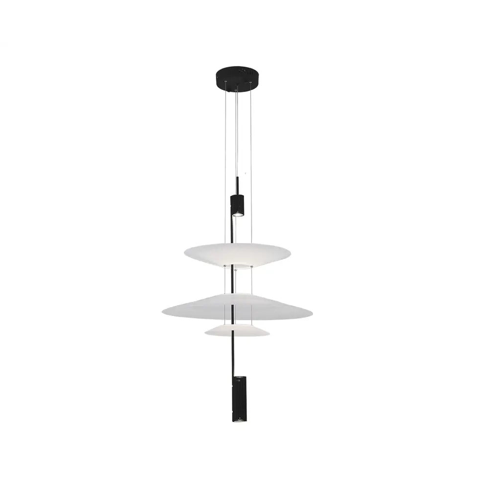 Фото Светильник подвесной светодиодная Kink light Гида 08403-36+50+21.1901-kinklight 5 м² нейтральный белый свет цвет черный Фото Светильник подвесной светодиодная Kink light Гида 08403-36+50+21.1901-kinklight 5 м² нейтральный белый свет цвет черный