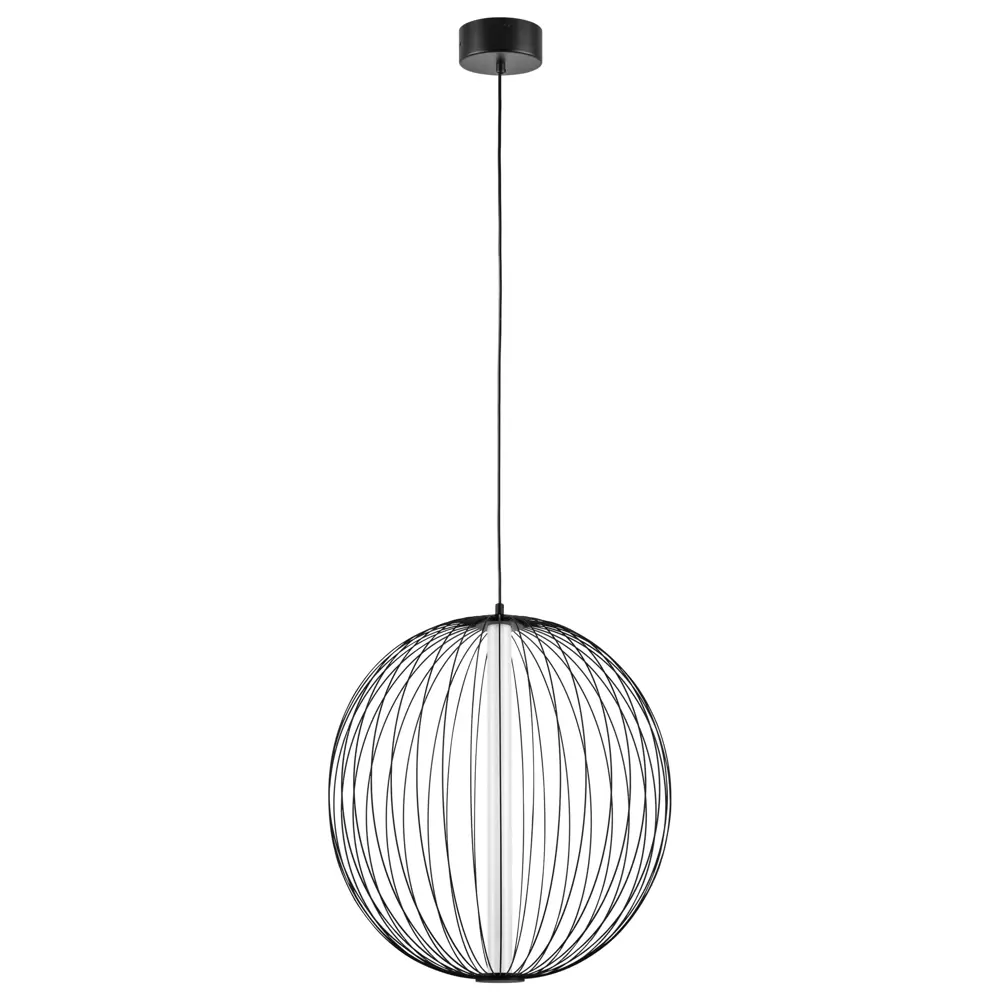 Фото Светильник подвесной светодиодная Lightstar Sole 734057-lightstar 5 м² нейтральный белый свет цвет черный Фото Светильник подвесной светодиодная Lightstar Sole 734057-lightstar 5 м² нейтральный белый свет цвет черный