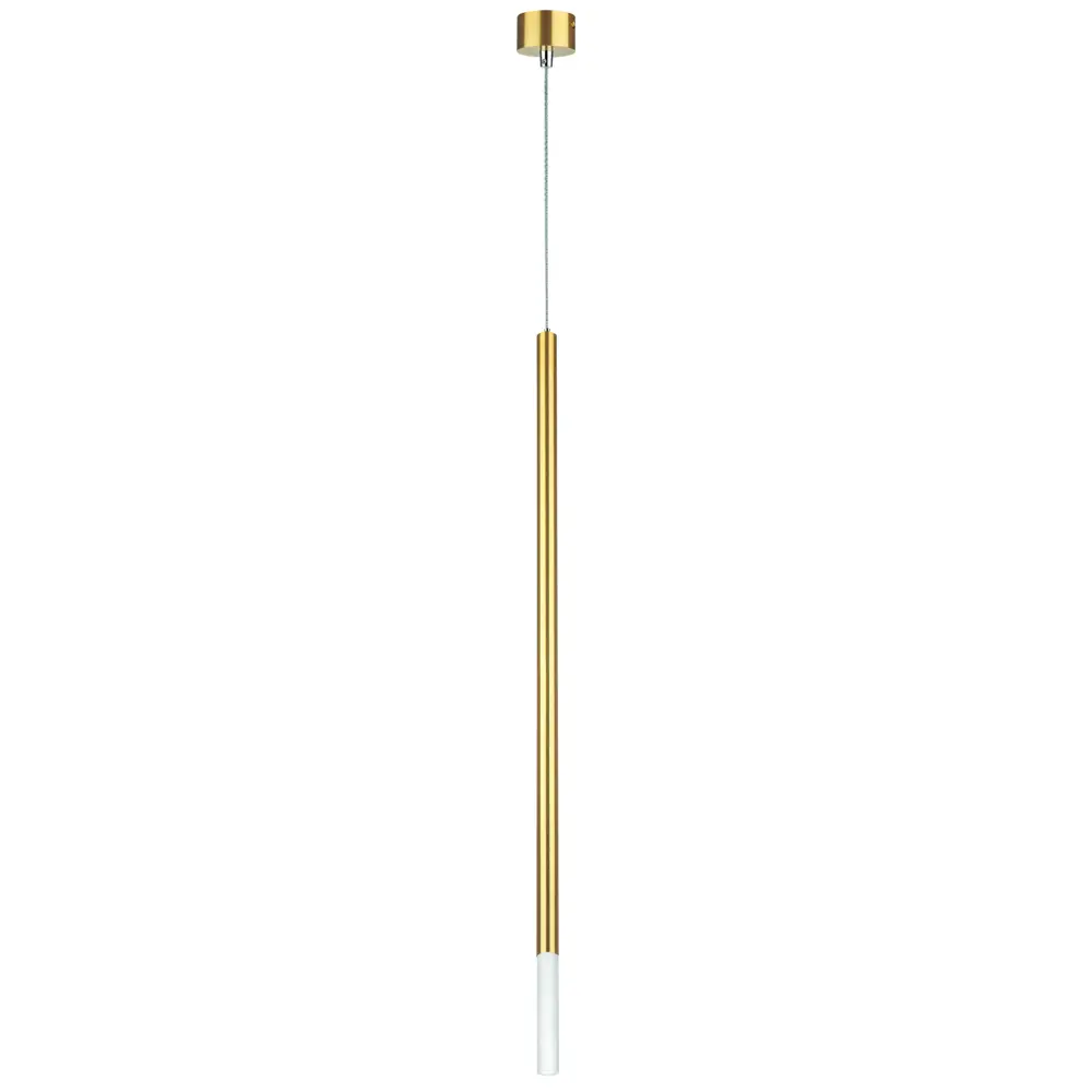 Фото Светильник подвесной светодиодная Lightstar Tubo Lt7473332-lightstar 2 м² нейтральный белый свет цвет золото Фото Светильник подвесной светодиодная Lightstar Tubo Lt7473332-lightstar 2 м² нейтральный белый свет цвет золото