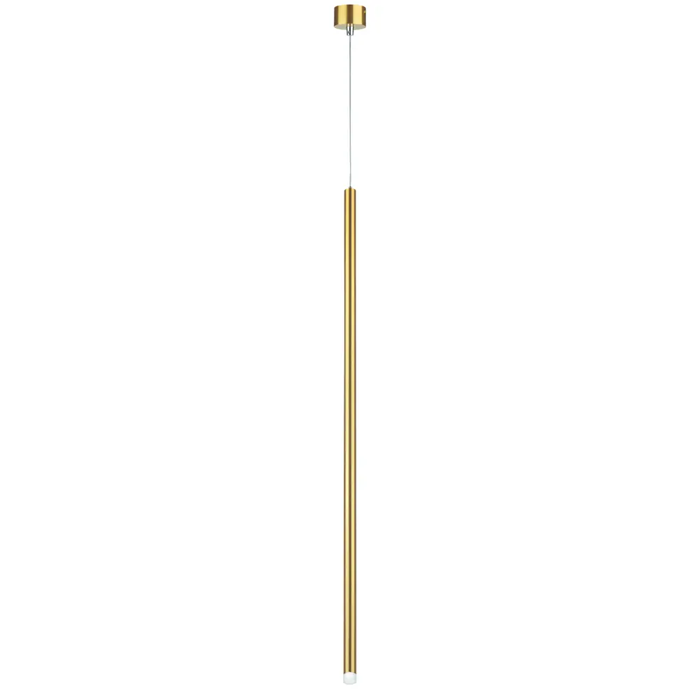Фото Светильник подвесной светодиодный Lightstar Tubo Lt7474431 2 м² нейтральный белый свет цвет золото Фото Светильник подвесной светодиодный Lightstar Tubo Lt7474431 2 м² нейтральный белый свет цвет золото