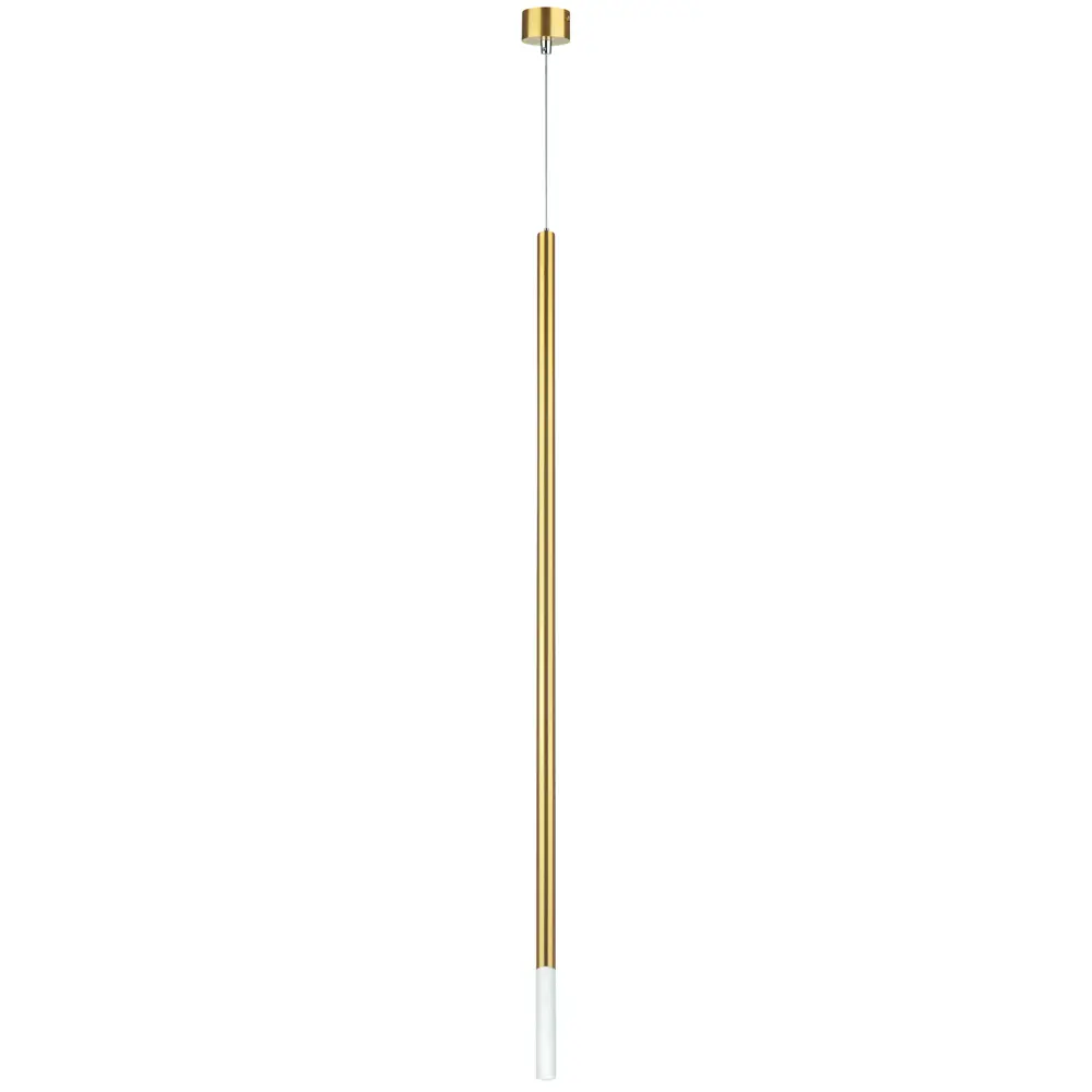 Фото Светильник подвесной светодиодный Lightstar Tubo Lt7474432 2 м² нейтральный белый свет цвет золото Фото Светильник подвесной светодиодный Lightstar Tubo Lt7474432 2 м² нейтральный белый свет цвет золото