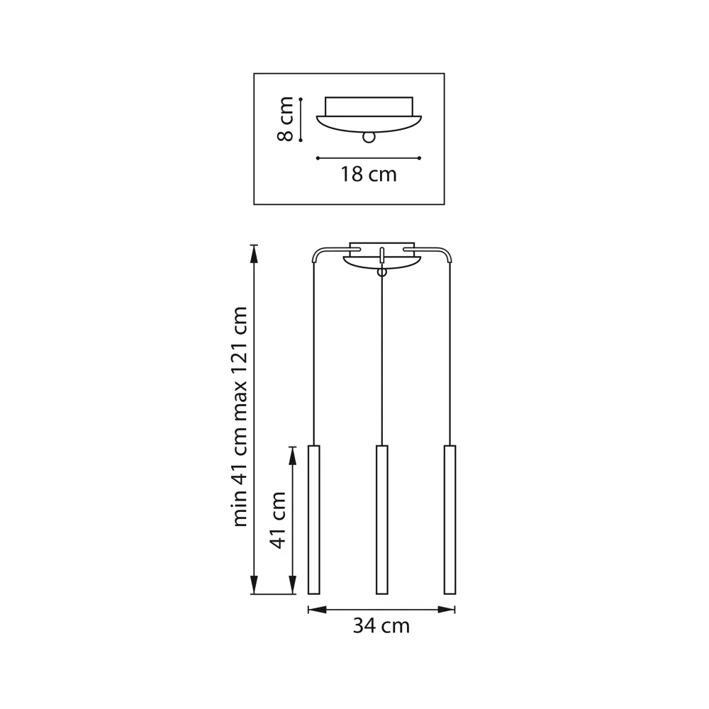 Фото 2 Светильник подвесной светодиодная Lightstar Tubo L3t747243-lightstar 5 м² нейтральный белый свет цвет золото Фото 2 Светильник подвесной светодиодная Lightstar Tubo L3t747243-lightstar 5 м² нейтральный белый свет цвет золото