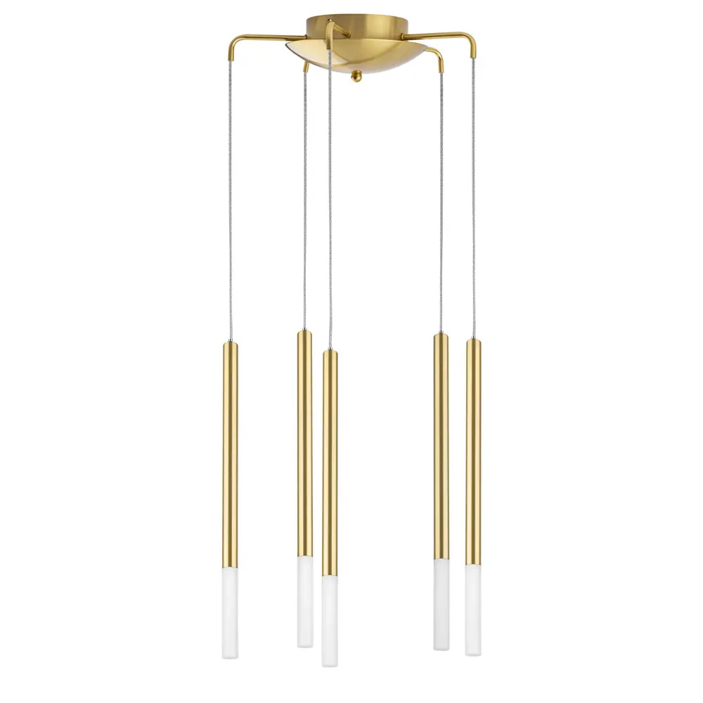 Фото Светильник подвесной светодиодный Lightstar Tubo L5t747143 8 м² нейтральный белый свет цвет золото Фото Светильник подвесной светодиодный Lightstar Tubo L5t747143 8 м² нейтральный белый свет цвет золото