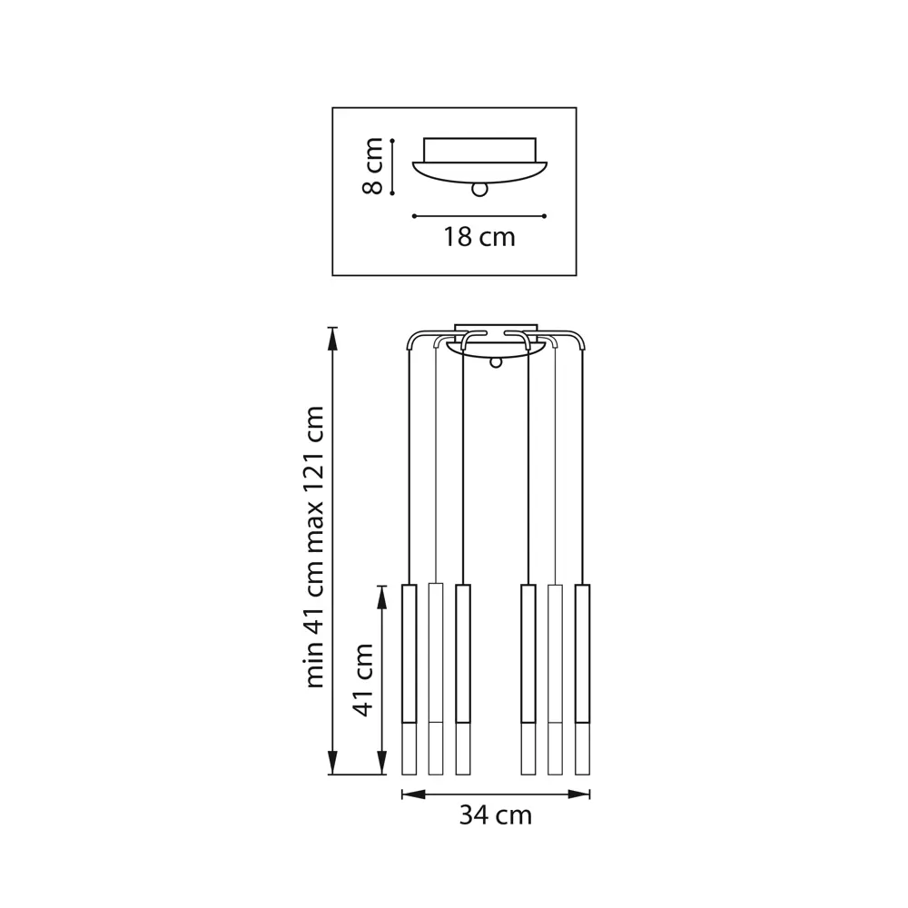 Фото 2 Светильник подвесной светодиодная Lightstar Tubo L8t747137-lightstar 13 м² нейтральный белый свет цвет черный Фото 2 Светильник подвесной светодиодная Lightstar Tubo L8t747137-lightstar 13 м² нейтральный белый свет цвет черный