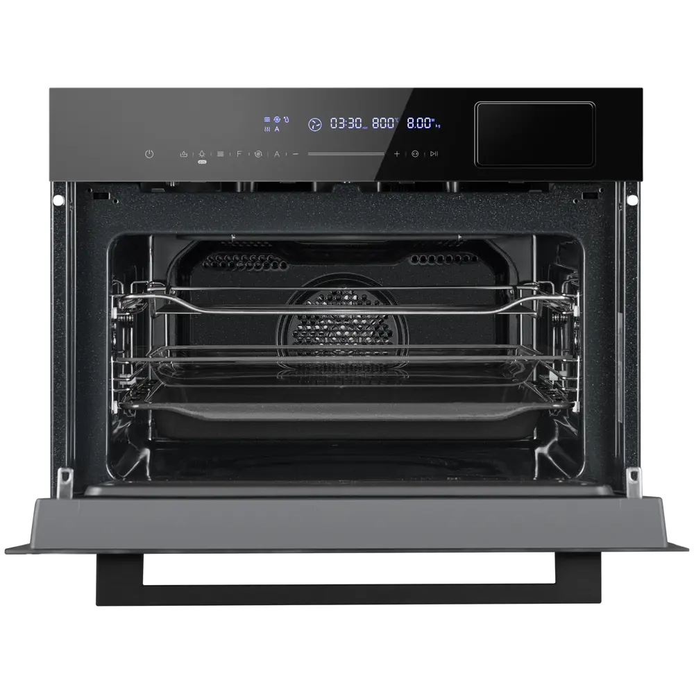 Фото 2 Встраиваемый духовой шкаф Weissgauff 459 PDB Black Edition 59.5х45.4х56.8 см цвет черный Фото 2 Встраиваемый духовой шкаф Weissgauff 459 PDB Black Edition 59.5х45.4х56.8 см цвет черный