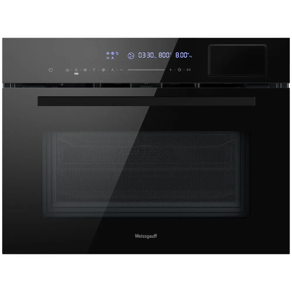 Фото Встраиваемый духовой шкаф Weissgauff 459 PDB Black Edition 59.5х45.4х56.8 см цвет черный Фото Встраиваемый духовой шкаф Weissgauff 459 PDB Black Edition 59.5х45.4х56.8 см цвет черный