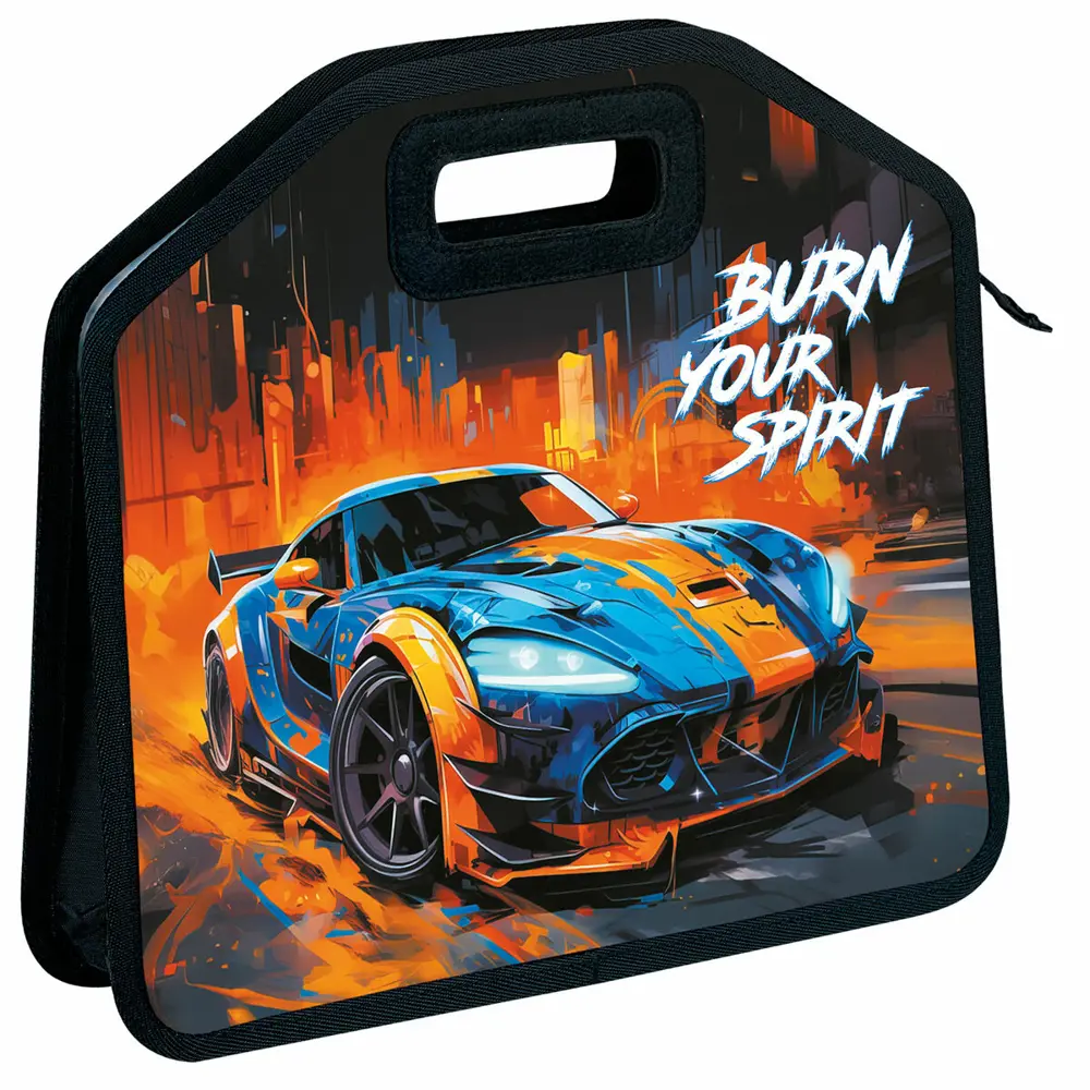 Фото Папка-сумка Юнландия Race car 30x34x11 см пластик цвет разноцветный Фото Папка-сумка Юнландия Race car 30x34x11 см пластик цвет разноцветный