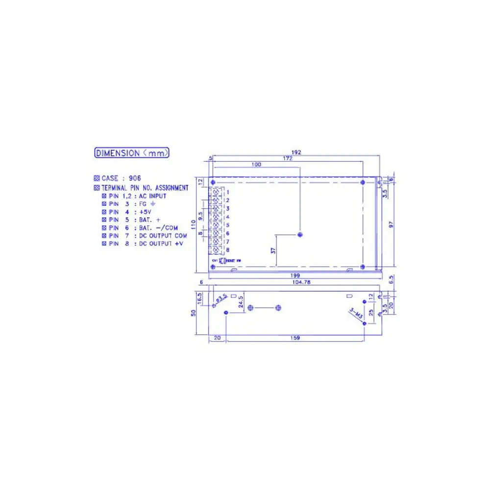 Фото 5 Блок питания Mean Well Add-155a для светодиодной ленты 110 220 В 152 Вт IP00 Фото 5 Блок питания Mean Well Add-155a для светодиодной ленты 110 220 В 152 Вт IP00