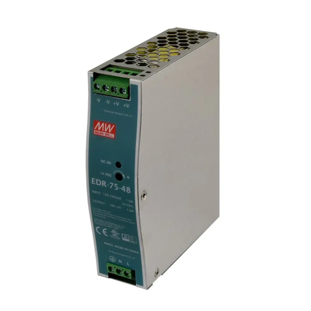Фото Блок питания Mean Well Edr-75-48 для светодиодной ленты 110 220 В 75 Вт IP00 Фото Блок питания Mean Well Edr-75-48 для светодиодной ленты 110 220 В 75 Вт IP00