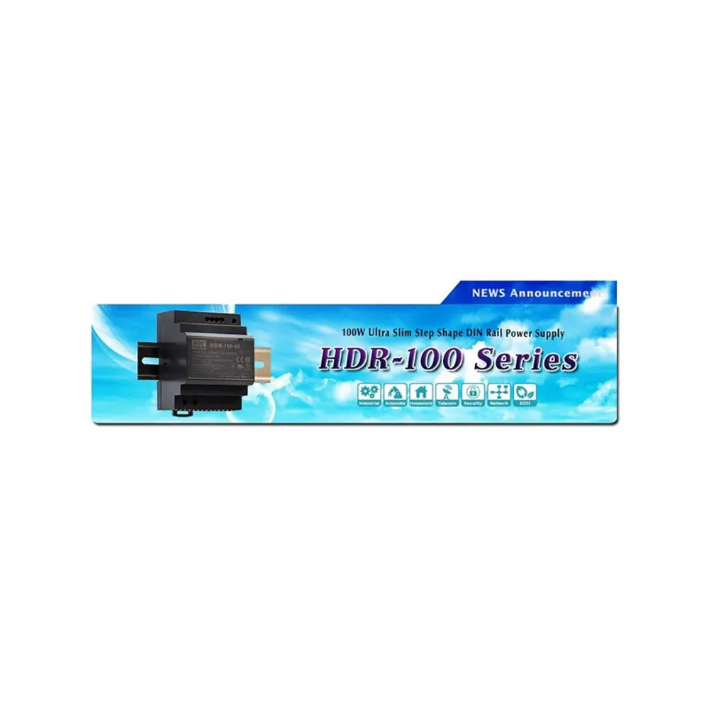 Фото 3 Блок питания Mean Well Hdr-100-12 для светодиодной ленты 110 220 В 85 Вт IP00 Фото 3 Блок питания Mean Well Hdr-100-12 для светодиодной ленты 110 220 В 85 Вт IP00