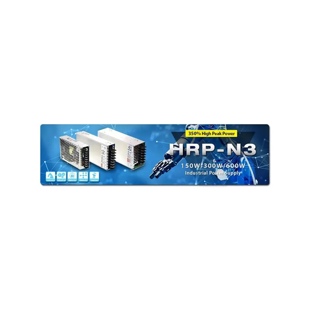 Фото 2 Блок питания Mean Well Hrp-150n3-24 для светодиодной ленты 110 220 В 156 Вт IP00 Фото 2 Блок питания Mean Well Hrp-150n3-24 для светодиодной ленты 110 220 В 156 Вт IP00