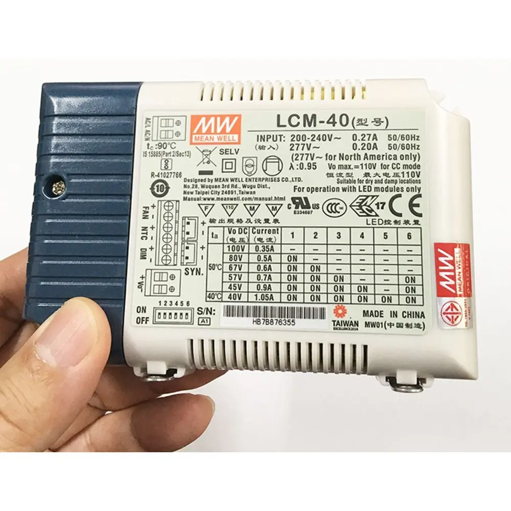 Фото 2 Блок питания Mean well Lcm-40 для светодиодной ленты 220 В 42 Вт IP20 Фото 2 Блок питания Mean well Lcm-40 для светодиодной ленты 220 В 42 Вт IP20