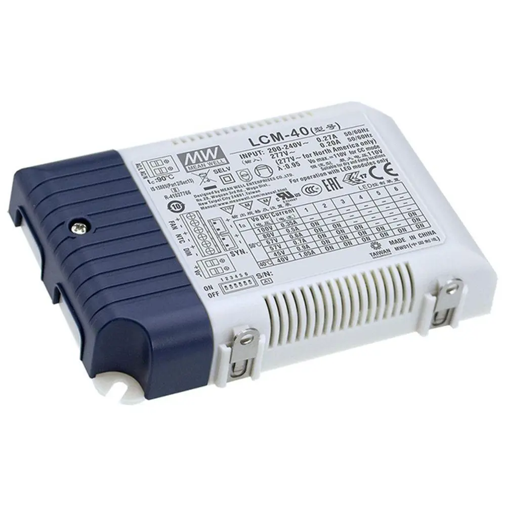 Фото Блок питания Mean well Lcm-40 для светодиодной ленты 220 В 42 Вт IP20 Фото Блок питания Mean well Lcm-40 для светодиодной ленты 220 В 42 Вт IP20