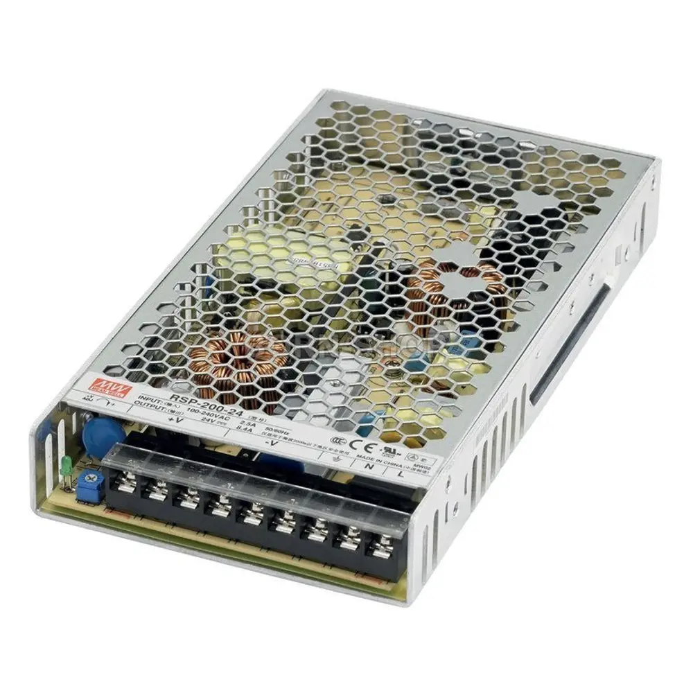 Фото Блок питания Mean Well Rsp-200-24 для светодиодной ленты 110 220 В 200 Вт IP00 Фото Блок питания Mean Well Rsp-200-24 для светодиодной ленты 110 220 В 200 Вт IP00