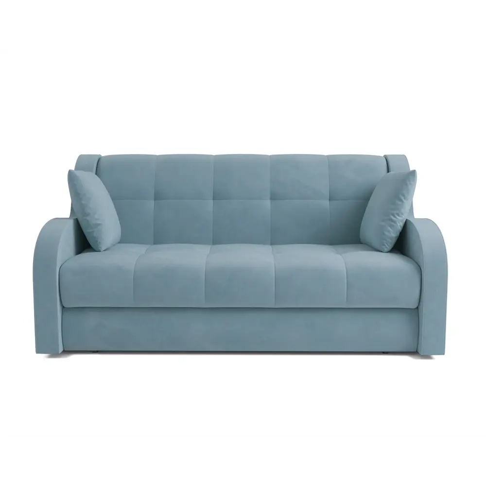 Фото 2 Диван раскладной Мебель-арс Барон НПБ 142x88x110 см велюр цвет голубой Фото 2 Диван раскладной Мебель-арс Барон НПБ 142x88x110 см велюр цвет голубой