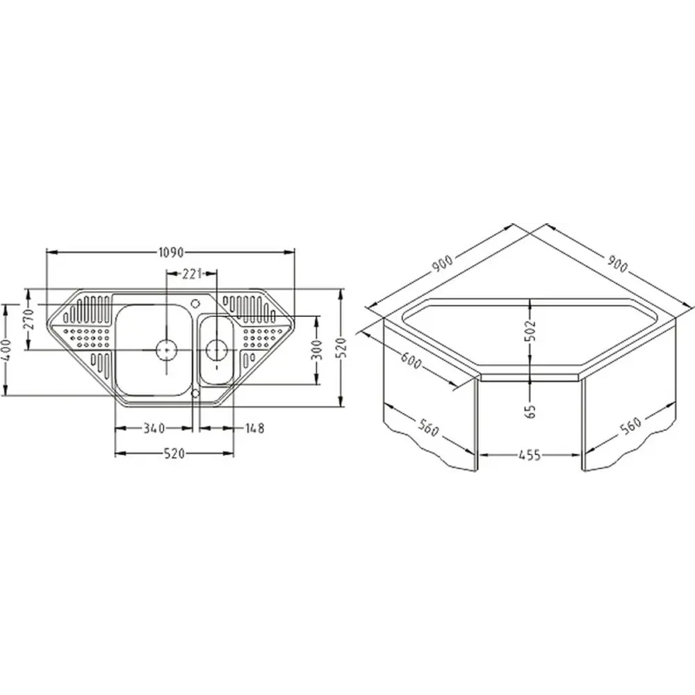 Фото 3 Мойка для кухни Alveus Pixel 60 40x109 см глубина чаши 18 см нержавеющая сталь aisi 304 цвет нержавеющая сталь, матовая Фото 3 Мойка для кухни Alveus Pixel 60 40x109 см глубина чаши 18 см нержавеющая сталь aisi 304 цвет нержавеющая сталь, матовая