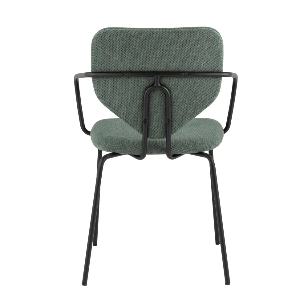 Фото 8 Стул для кухни обеденный Masey с подлокотниками зеленый (комплект 4 стула)