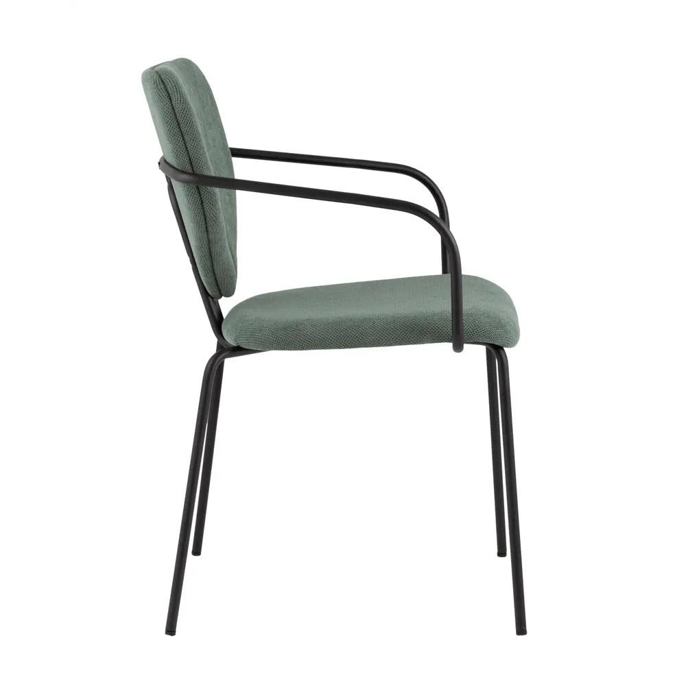 Фото 4 Стул для кухни обеденный Masey с подлокотниками зеленый (комплект 4 стула)