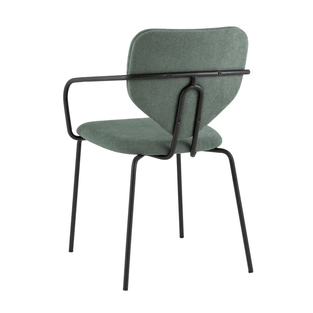 Фото 7 Стул для кухни обеденный Masey с подлокотниками зеленый (комплект 2 стула) Фото 7 Стул для кухни обеденный Masey с подлокотниками зеленый (комплект 2 стула)