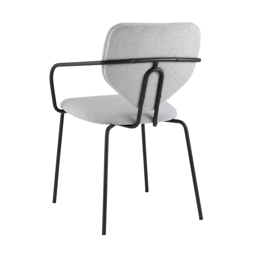 Фото 7 Стул для кухни обеденный Masey с подлокотниками серый (комплект 4 стула)