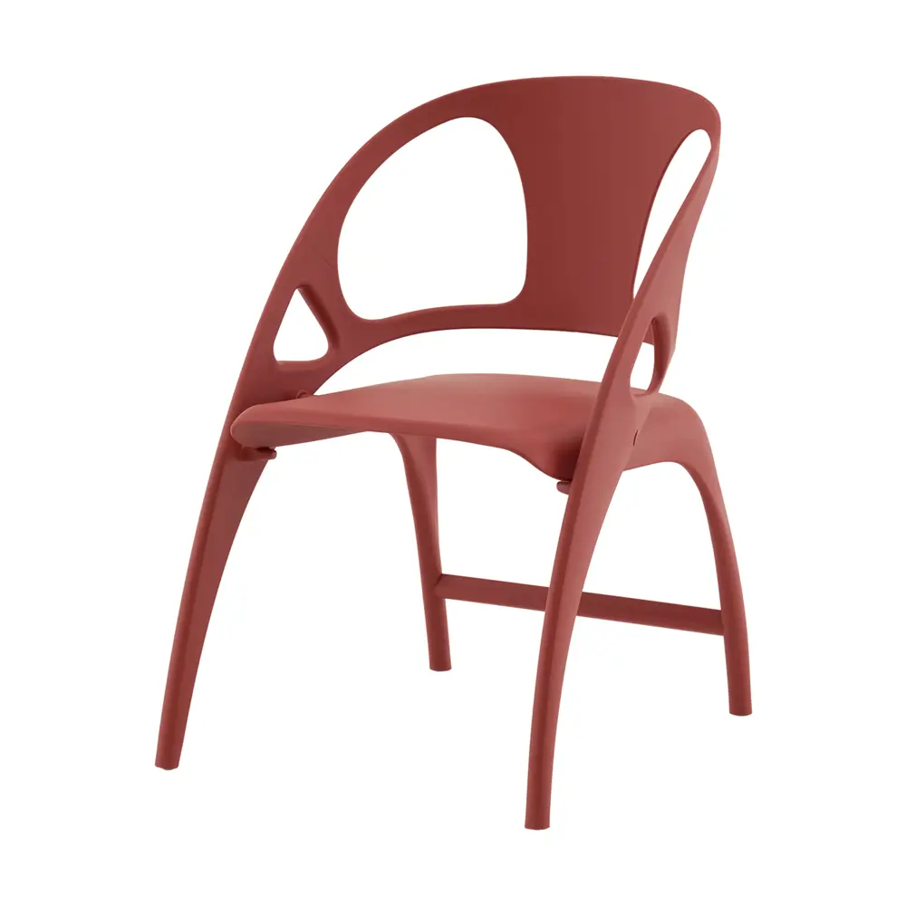 Фото 3 Стул для кухни складной Liara пластик бордо (комплект 4 стула)