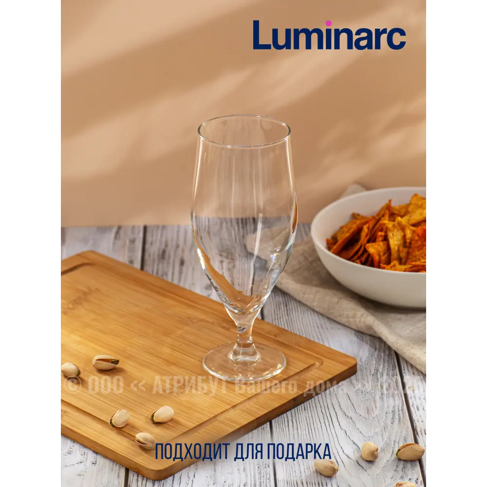 Фото 7 Бокал 620 мл Luminarc Набор бокалов для пива французский ресторанчик 4шт 620мл O0285-4ECOM стекло цвет прозрачный 4 шт Фото 7 Бокал 620 мл Luminarc Набор бокалов для пива французский ресторанчик 4шт 620мл O0285-4ECOM стекло цвет прозрачный 4 шт