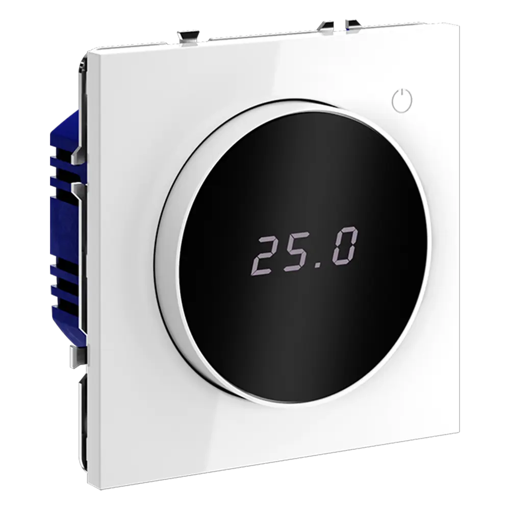 Фото 2 Терморегулятор электронный Voltum S70 VLS070101 с индикацией и датчиком для теплого пола белый глянцевый Фото 2 Терморегулятор электронный Voltum S70 VLS070101 с индикацией и датчиком для теплого пола белый глянцевый