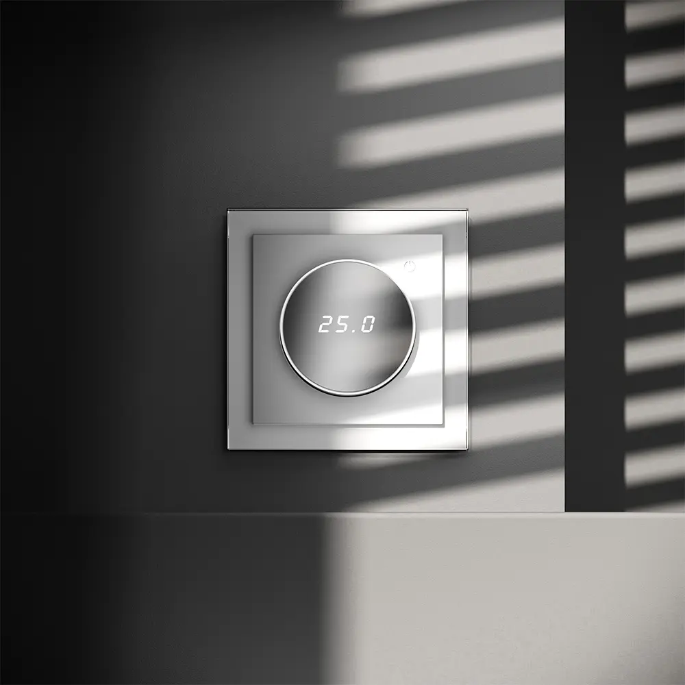 Фото 4 Терморегулятор электронный Voltum S70 VLS070101 с индикацией и датчиком для теплого пола белый глянцевый Фото 4 Терморегулятор электронный Voltum S70 VLS070101 с индикацией и датчиком для теплого пола белый глянцевый