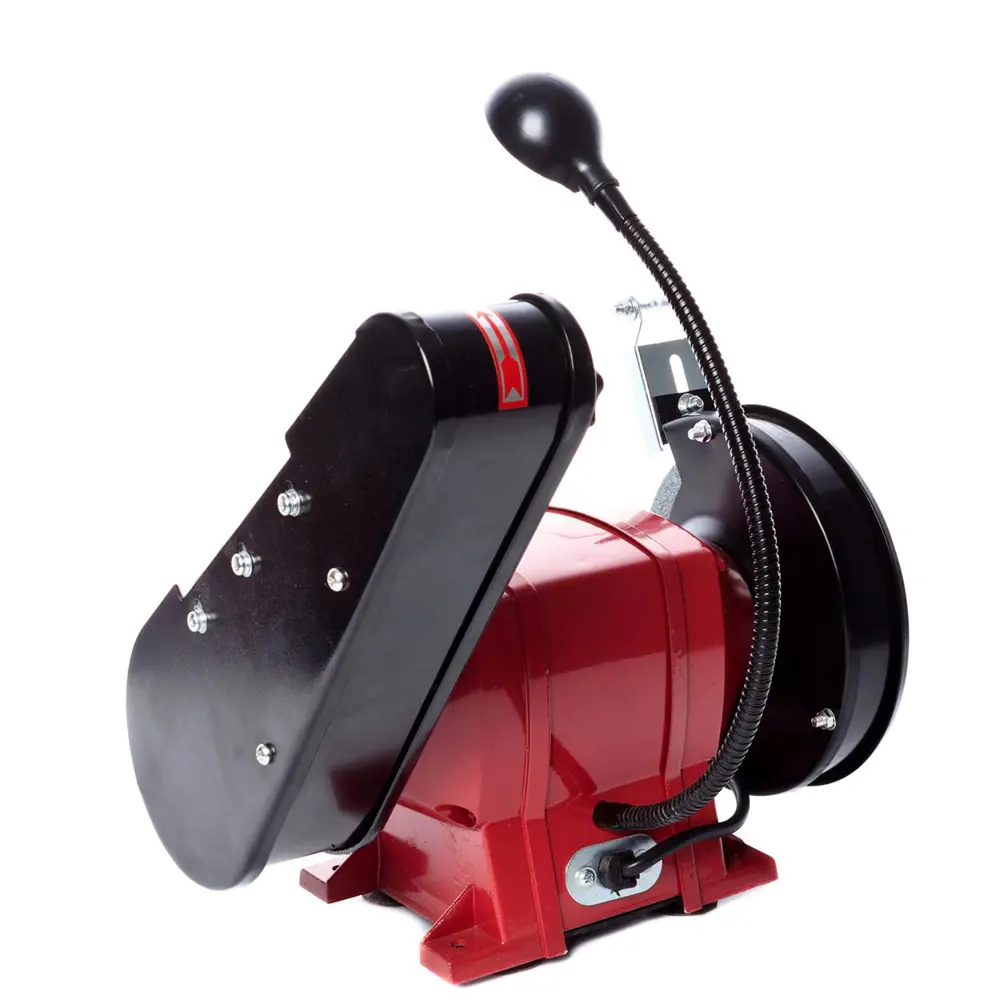 Фото 3 Точильный станок со шлифовальной лентой RedVerg RD-BG150-300SBL, 300 Вт, 150 мм Фото 3 Точильный станок со шлифовальной лентой RedVerg RD-BG150-300SBL, 300 Вт, 150 мм