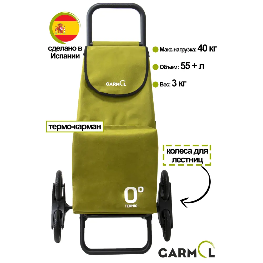Фото Сумка-тележка Garmol Travel termic на шасси G3x3 Фото Сумка-тележка Garmol Travel termic на шасси G3x3