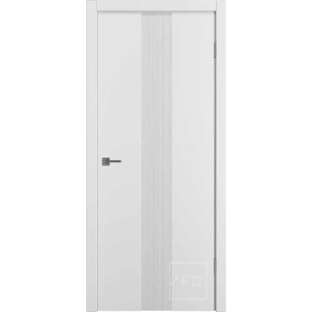 Фото Комплект межкомнатной двери Vfd Graphica VR глухая 200x70см ПВХ цвет satin blank с коробом и наличниками Фото Комплект межкомнатной двери Vfd Graphica VR глухая 200x70см ПВХ цвет satin blank с коробом и наличниками